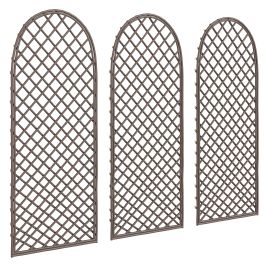 Brilyne Natural Wicker Trellis Panels Arch - 2cm