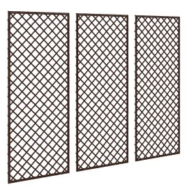 Brilyne Natural Wicker Trellis Panels - 2cm