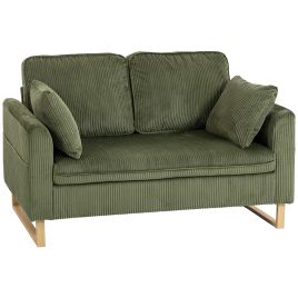 Belford Metal 2 Seater Sofa - Dark Green
