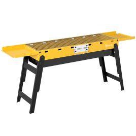 Harlyne Yellow Steel Foldable Charcoal Grill for Camping - 87cm