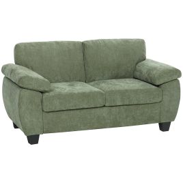 Oakloft Chenille 2 Seater Sofa - Dark Green