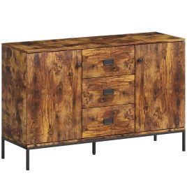ANCHORBRIDGE Rustic Brown Sideboard Cabinet