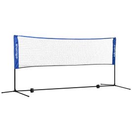 ALDERVIEW 3m Adjustable Badminton and Sports Net with Carry Bag - Blue