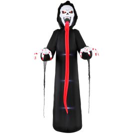 10ft LED Halloween Inflatable Skeleton Indoor Outdoor - Multi Colour