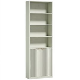 ARCVIEW 6-Tier Bookcase with Adjustable Shelves - Light Green