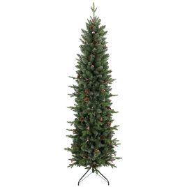 ATLASMOOR 6ft Slim Artificial Christmas Tree with 688 Tips - Green