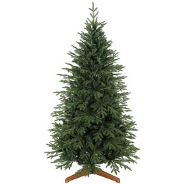 BEACONLEY 180cm Full Artificial Christmas Tree with Wooden Stand - Green