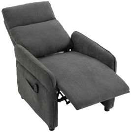 BRIARBRIDGE Push-Back Recliner Chair with Massage and Heat - Dark Grey