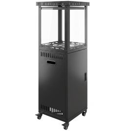 CEDARWOOD 13kW Gas Patio Heater with Stepless Heat Control - Black