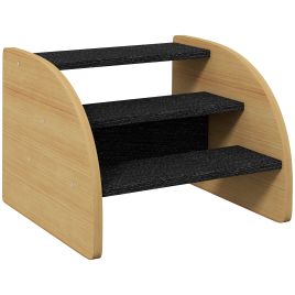 ALDERRIDGE 3-Step Dog Stairs with Side Panels and Non-Slip Feet
