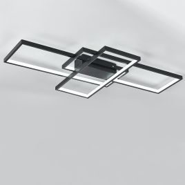 Neutral Style Rectangular LED Semi Flush Ceiling Light