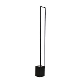 129cm Height Metal LED Floor Lamp Tube Lamp With Black Base