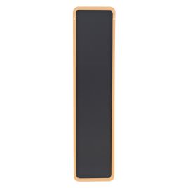 Rounded Corners Door Hanging Full-Length Mirror Gold Framed