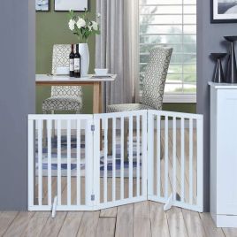 Folding 3-Panel Pet Playpen Safety Indoor Durable Dog Fence
