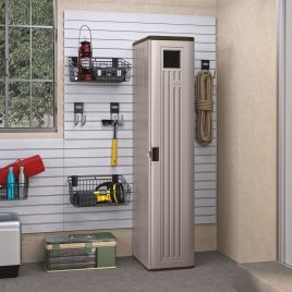 CALVERIN Tall Garden Storage Locker - Grey