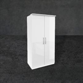 OPULENT 2 Door Wardrobe White - 90cm