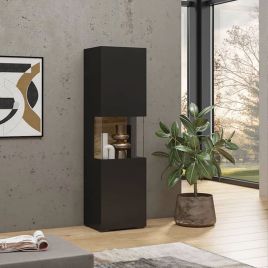 Astral Apex Tall Display Cabinet - Black