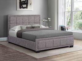 Birlea Hannover Grey Fabric Bed Frame - Kingsize 5ft
