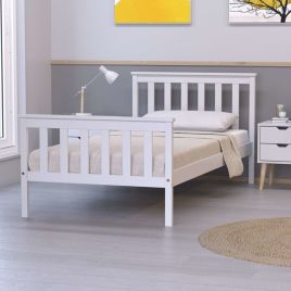 OXFORD White Pine Wood Bed - Single 3ft