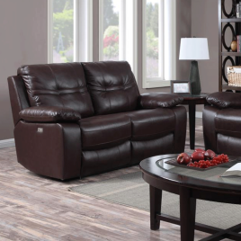 Luxerest Bellevue Power Recliner 2-Seater Sofa in Premium Leather Dark Chocolate