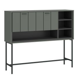 Bar Table - ARUNDEL Bar Table 1 Flap Green and Grey 127cm