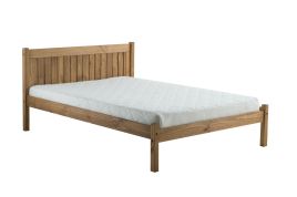 Birlea Rio Waxed Pine Washed Bed Frame - Small Double 4ft