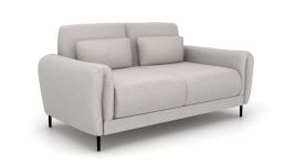 HOXLEY Fabric 2 Seater Fullback Sofa - Cream