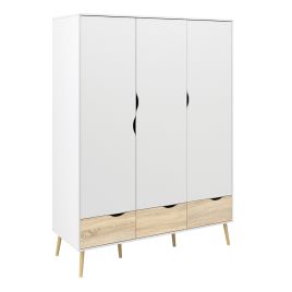 OSSETT 3 Door Wardrobe Oak - 147.2cm