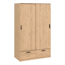 LACOSTE 2 Door Wardrobe with 2 Drawers Oak - 121.2cm