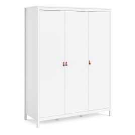 BURNLEY 3 Door Wardrobe White - 149.8cm