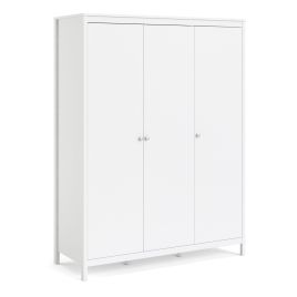 MEMPHIS 3 Door Wardrobe White - 149.8cm
