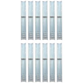 L-shaped Ground Anchors 12 pcs Galvanised Steel 5x5x50 cm