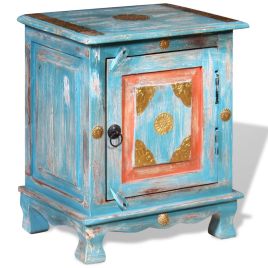 Bedside Table - Helena Nightstand Blue 40cm