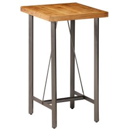Bar Table Solid Reclaimed Teak 60x60x107 cm