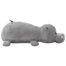 Hippo Cuddly Toy Plush Grey