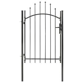 Garden Gate Steel 1x2 m Black