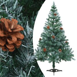 Chena Frosted Christmas Tree with Pinecones 150cm