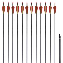 Standard Recurve Bow Arrows 30" 0.76 cm Carbon 12 pcs