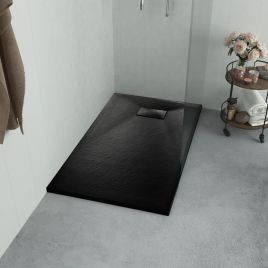 Shower Base Tray SMC Black 100x80cm