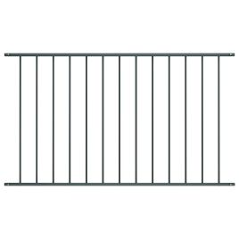 Fence Panel Powder-coated Steel 1.7x0.75 m Anthracite