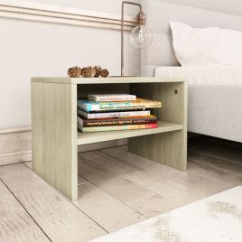 Bedside Table - ENNA Lux Nightstand Sonoma Oak 40cm