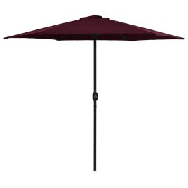 Outdoor Parasol with Aluminium Pole 270x246 cm Bordeaux Red