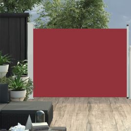 Patio Retractable Side Awning 120x500 cm Red