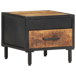 Bedside Table - MEMPHIS Nightstand Natural 40cm
