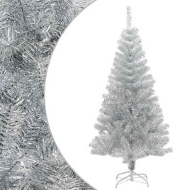 SNORIA Artificial Christmas Tree with Stand Silver 150 cm PET