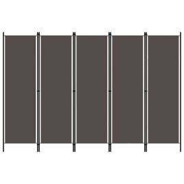 5-Panel Room Divider Anthracite 250x180 cm