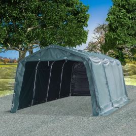 Removable Livestock Tent PVC 550 g/m2 3.3x6.4 m Dark Green
