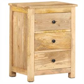 Bedside Table - FAIRFIELD Nightstand Natural 45cm