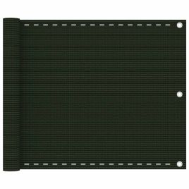 Balcony Screen Dark Green 75x500 cm HDPE