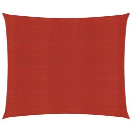 Sunshade Sail 160 g/m2 Red 3.6x3.6 m HDPE